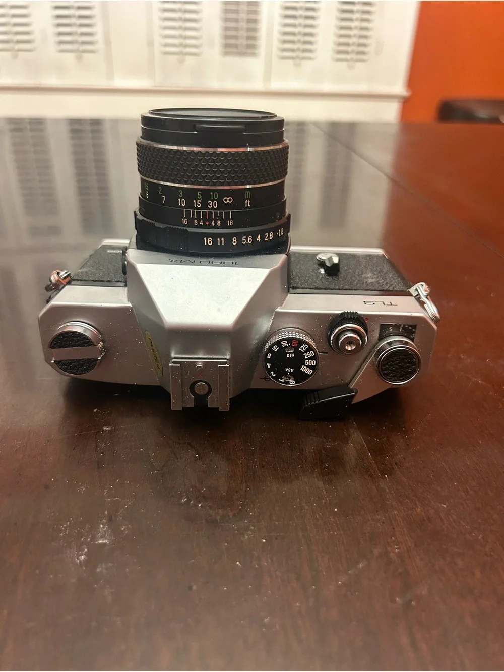 Vintage Sears TLS 1000 MX 35mm SLR Film Camera w/ 55mm Lens, Case, Flash, Tripod